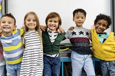 A happy group of kids